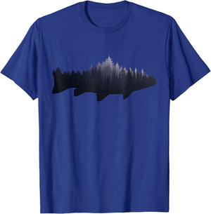 Trout - Fly Fishing Nature Outdoor Fisherman Gift T-Shirt - T-Shirt | Royal