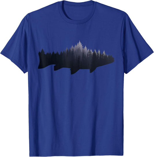 Trout - Fly Fishing Nature Outdoor Fisherman Gift T-Shirt - T-Shirt | Royal