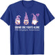 Gnome One Fights Alone Shirt Fibromyalgia Awareness Warrior T-Shirt - T-Shirt | Royal