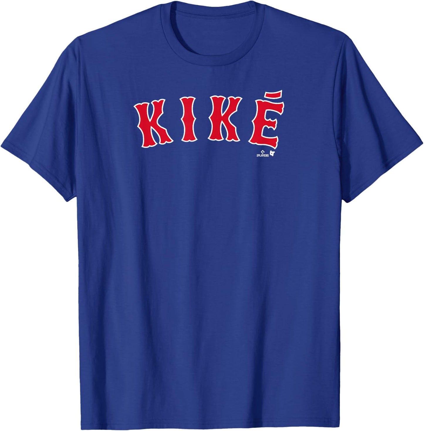 Kike Hernandez: Boston Text - Boston Baseball T-Shirt - T-Shirt | Royal