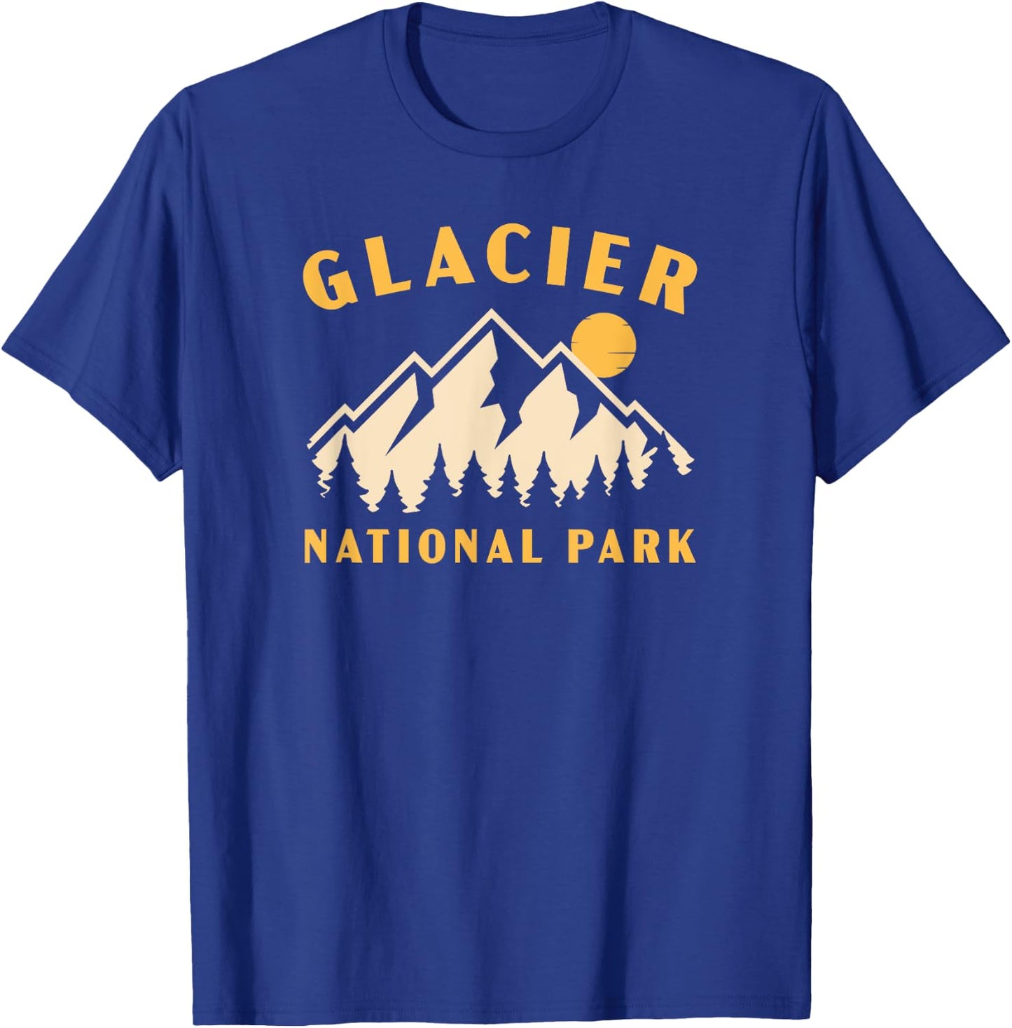 Glacier National Park Montana Women Men Kids Hiking Souvenir T-Shirt - T-Shirt | Royal