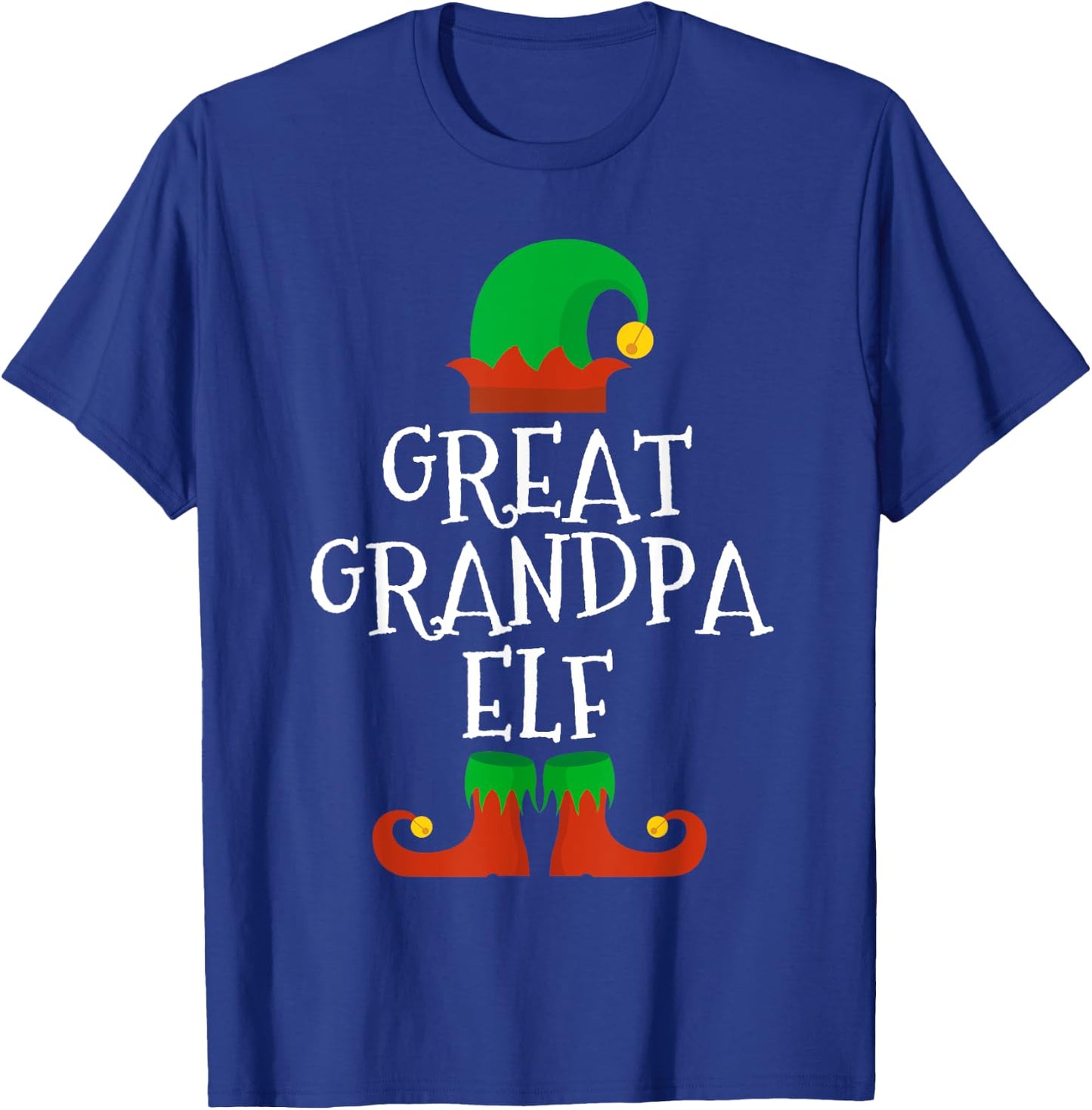 Family I'm The Great Grandpa Elf Christmas Matching Pajama T-Shirt - T-Shirt | Royal