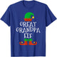 Family I'm The Great Grandpa Elf Christmas Matching Pajama T-Shirt - T-Shirt | Royal