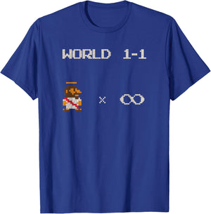 8 Bit Bible Video Game Jesus Gaming T-Shirt - T-Shirt | Royal