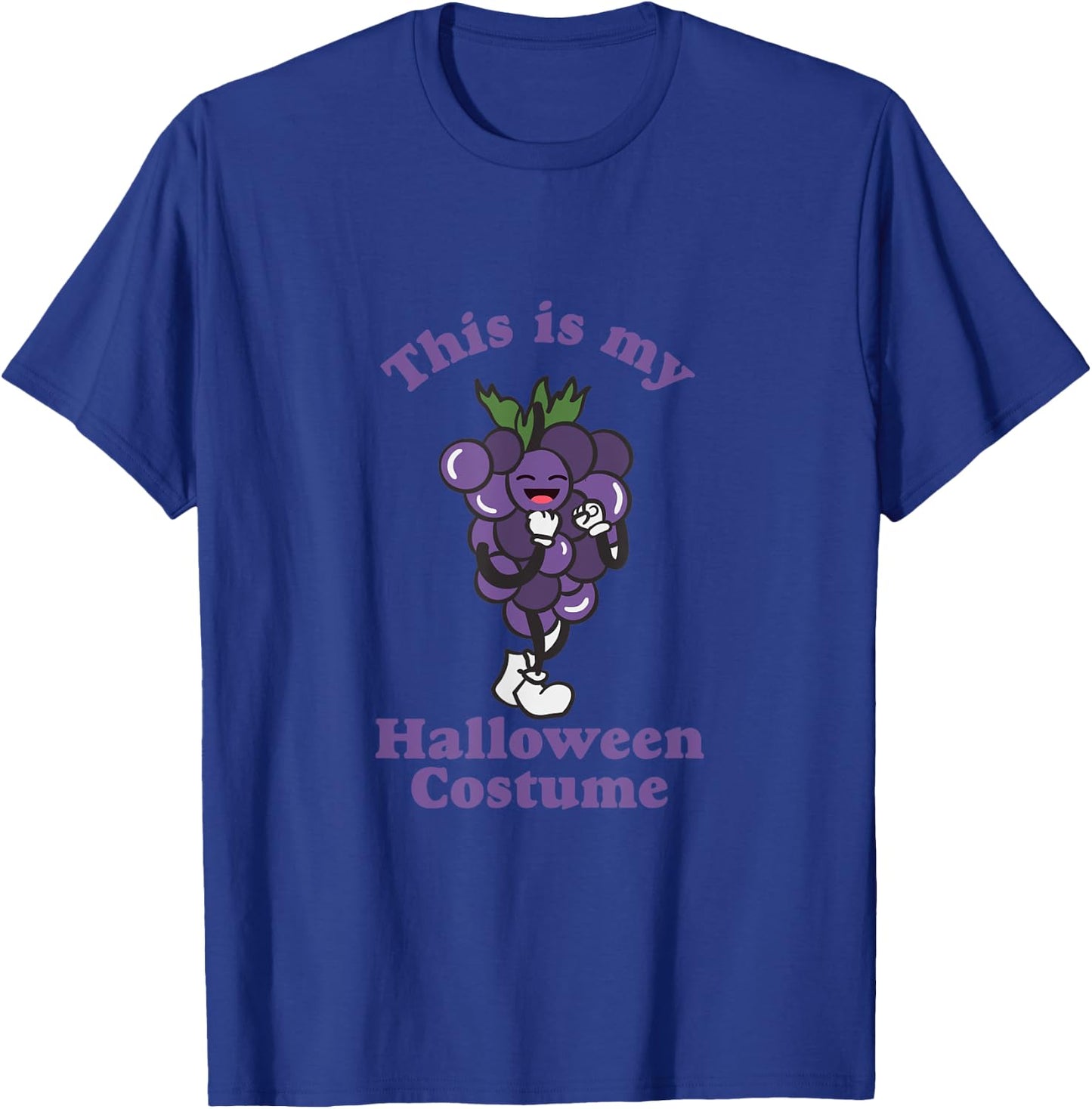 This Is My Grape Halloween Costume Retro T-Shirt - T-Shirt | Royal