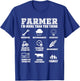 Great Farmer Gift Tractor Farm Cattle Arable Farming T-Shirt - T-Shirt | Royal