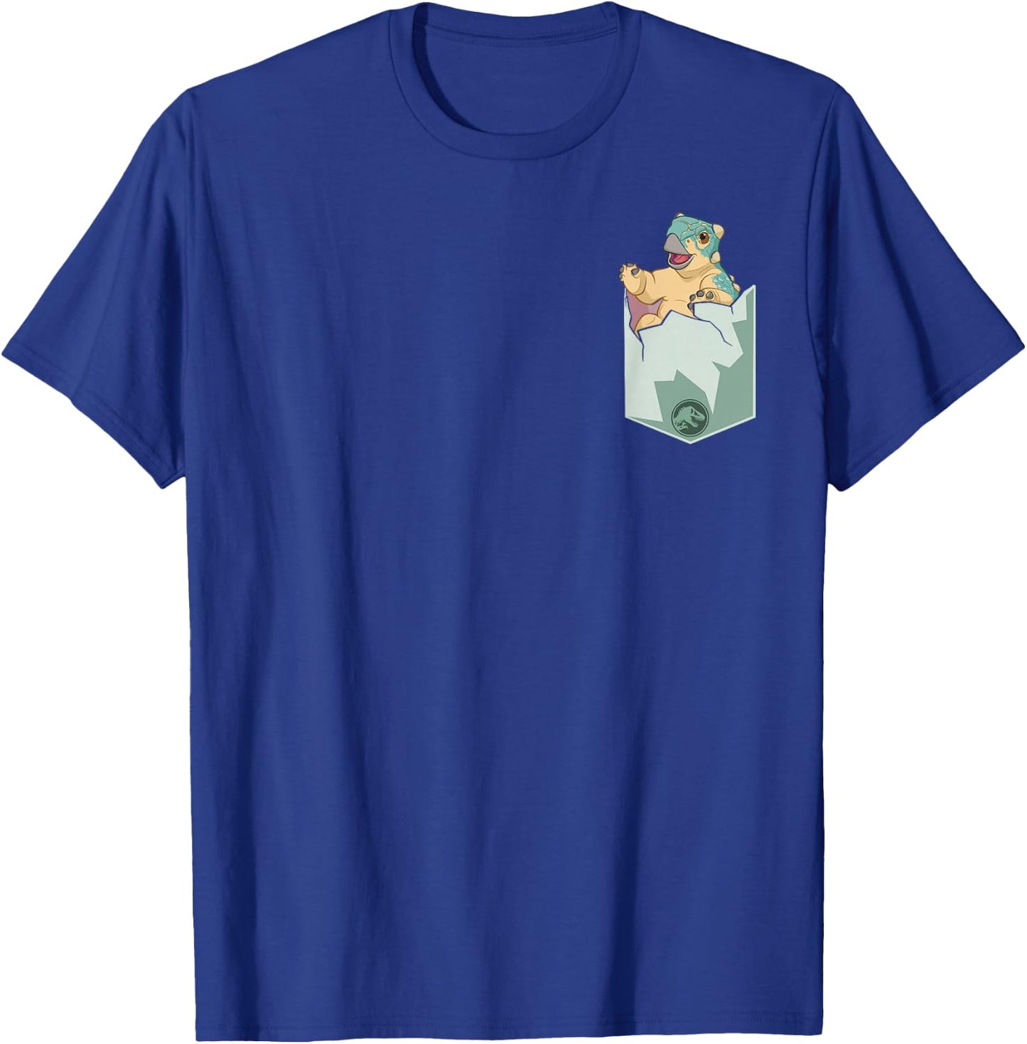 Jurassic World: Camp Cretaceous Bumpy Faux Pocket T-Shirt - T-Shirt | Royal