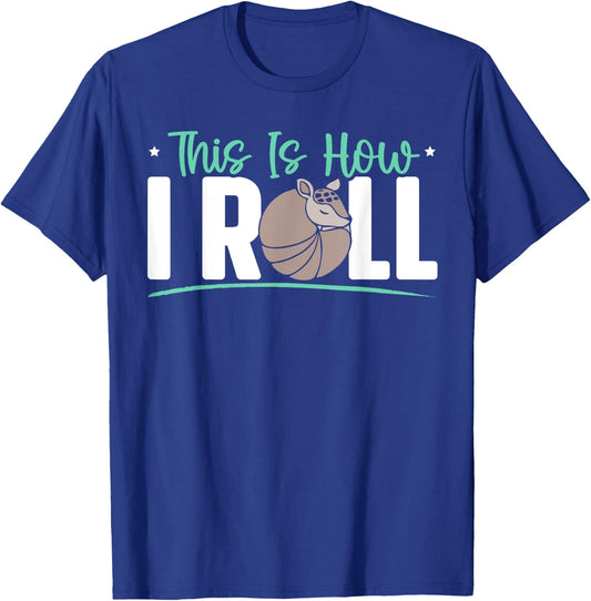 Armadillo Lover Armor Mammal Wildlife Animal T-Shirt - T-Shirt | Royal