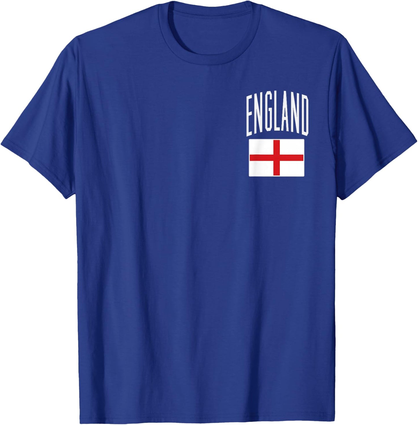 England Flag English Football Soccer Fan Men Women Kids T-Shirt - T-Shirt | Royal