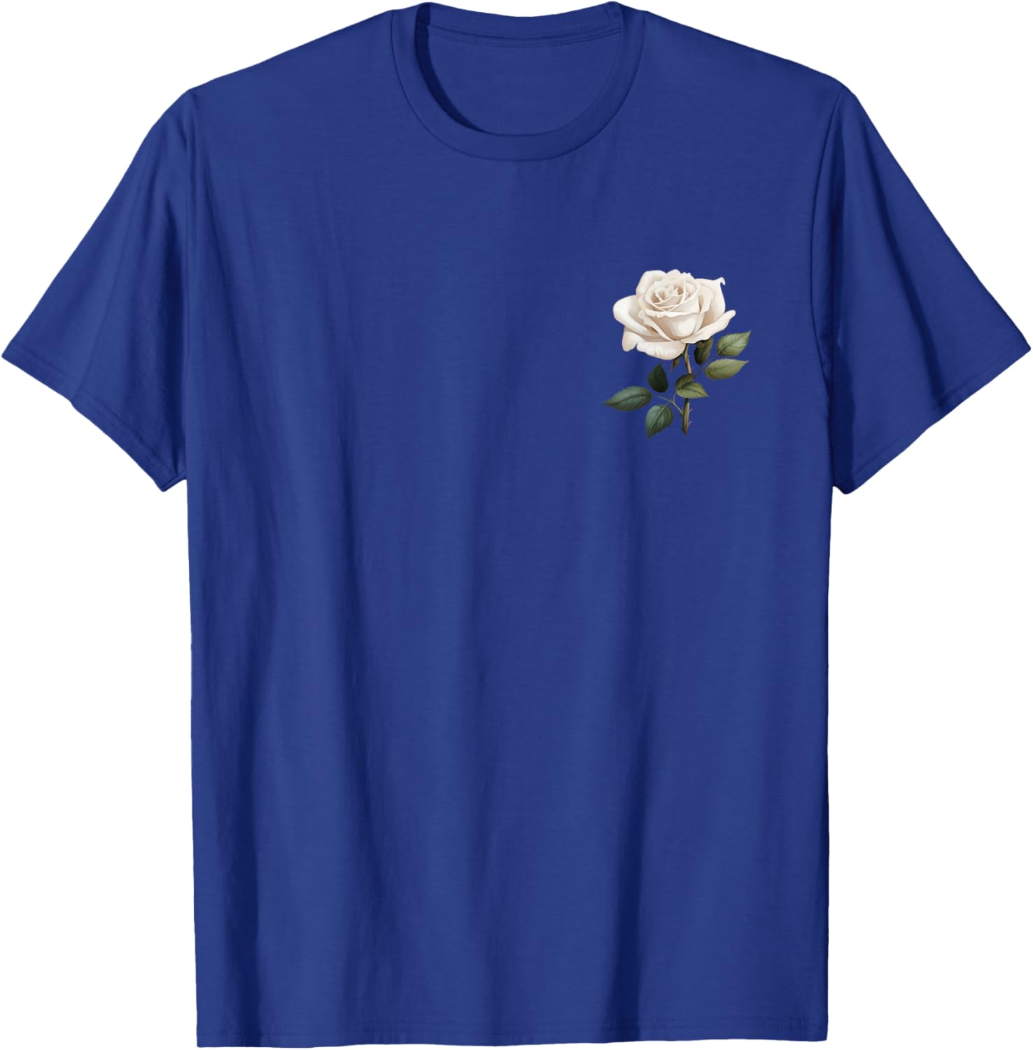 White Rose Graphic T-Shirt - T-Shirt | Royal