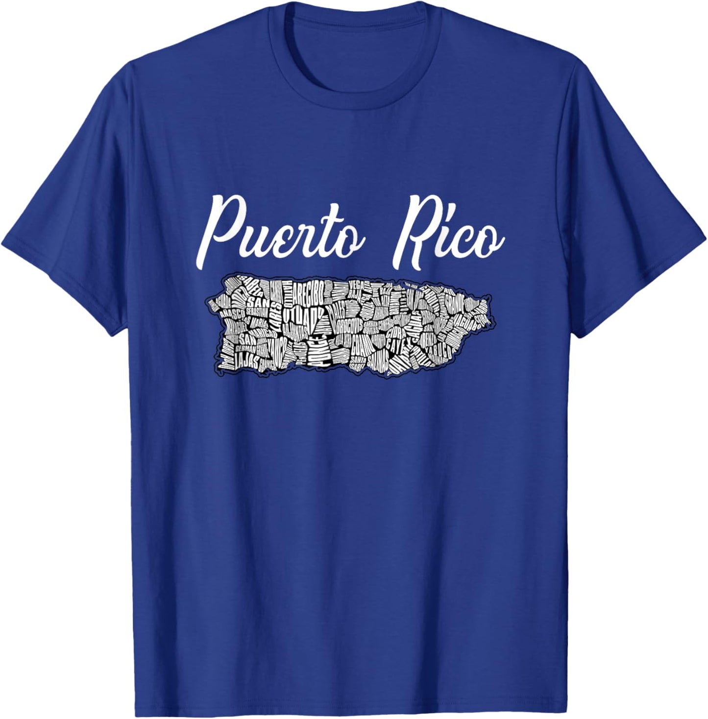 Puerto Rico map - Puerto Rican pride clothes T-Shirt - T-Shirt | Royal