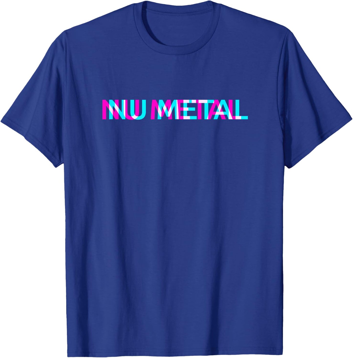 Nu Metal Music Genre Glitch Art Festival Outfit T-Shirt - T-Shirt | Royal
