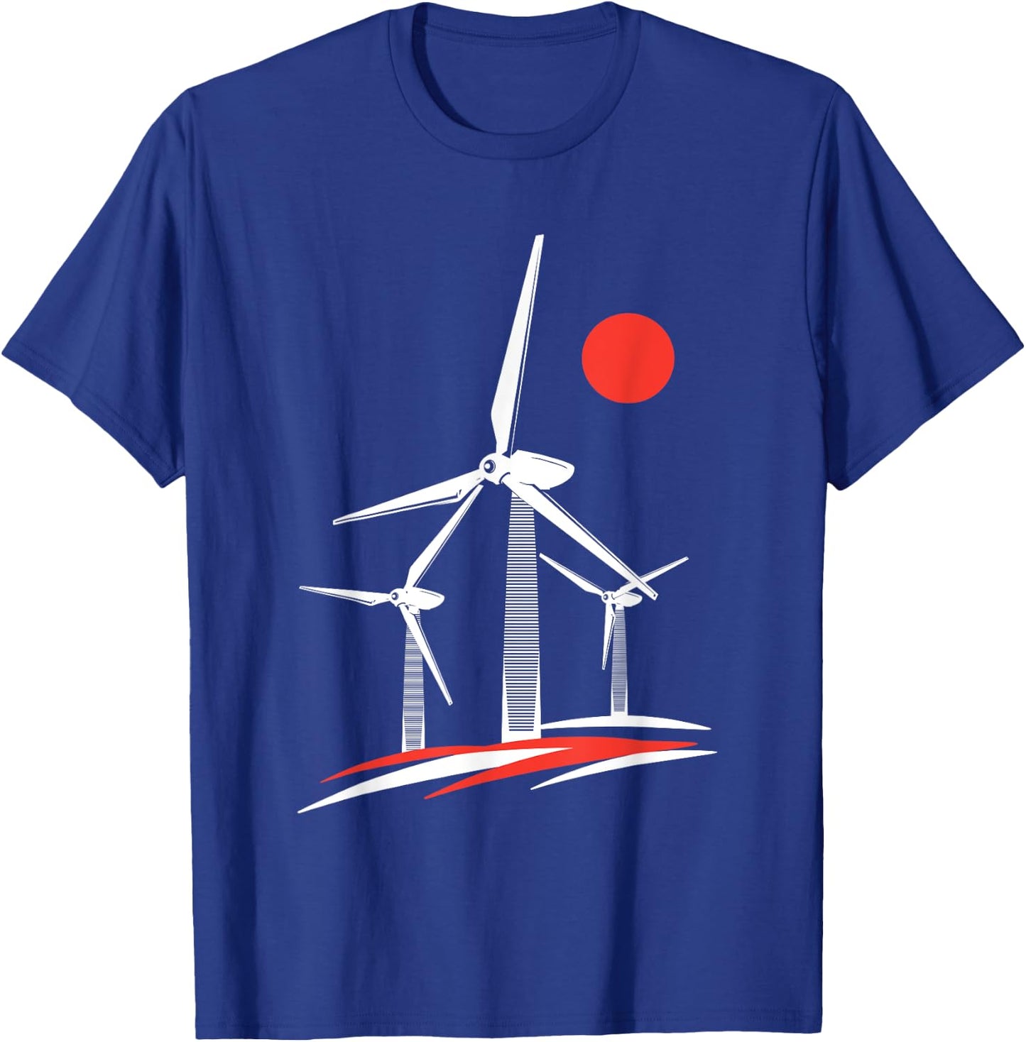 Windrad Windpower Windkraft Windenergie Erneuerbare Energie T-Shirt - T-Shirt | Royal