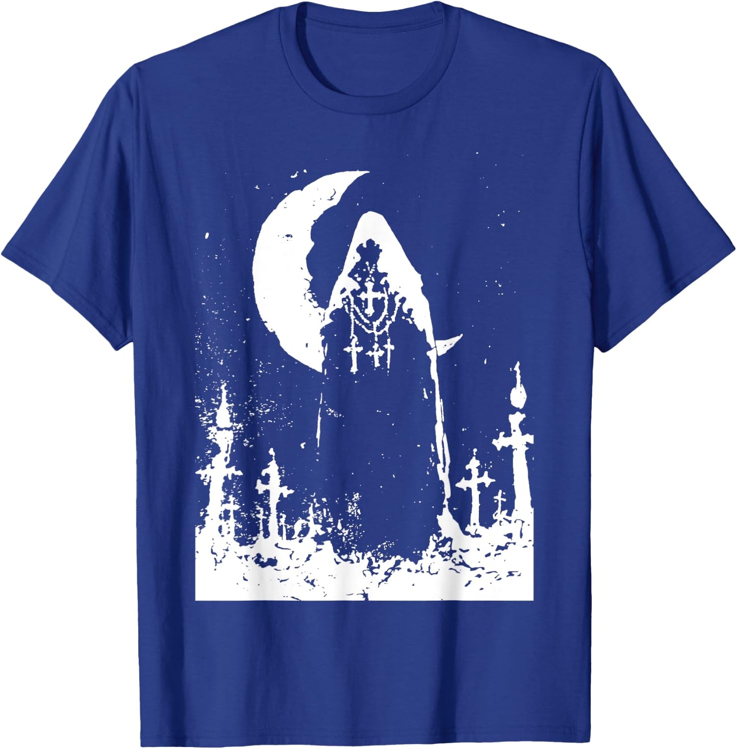 Skull Doom Metal Black Metal | Gothic Grunge Occult Satanic T-Shirt - T-Shirt | Royal