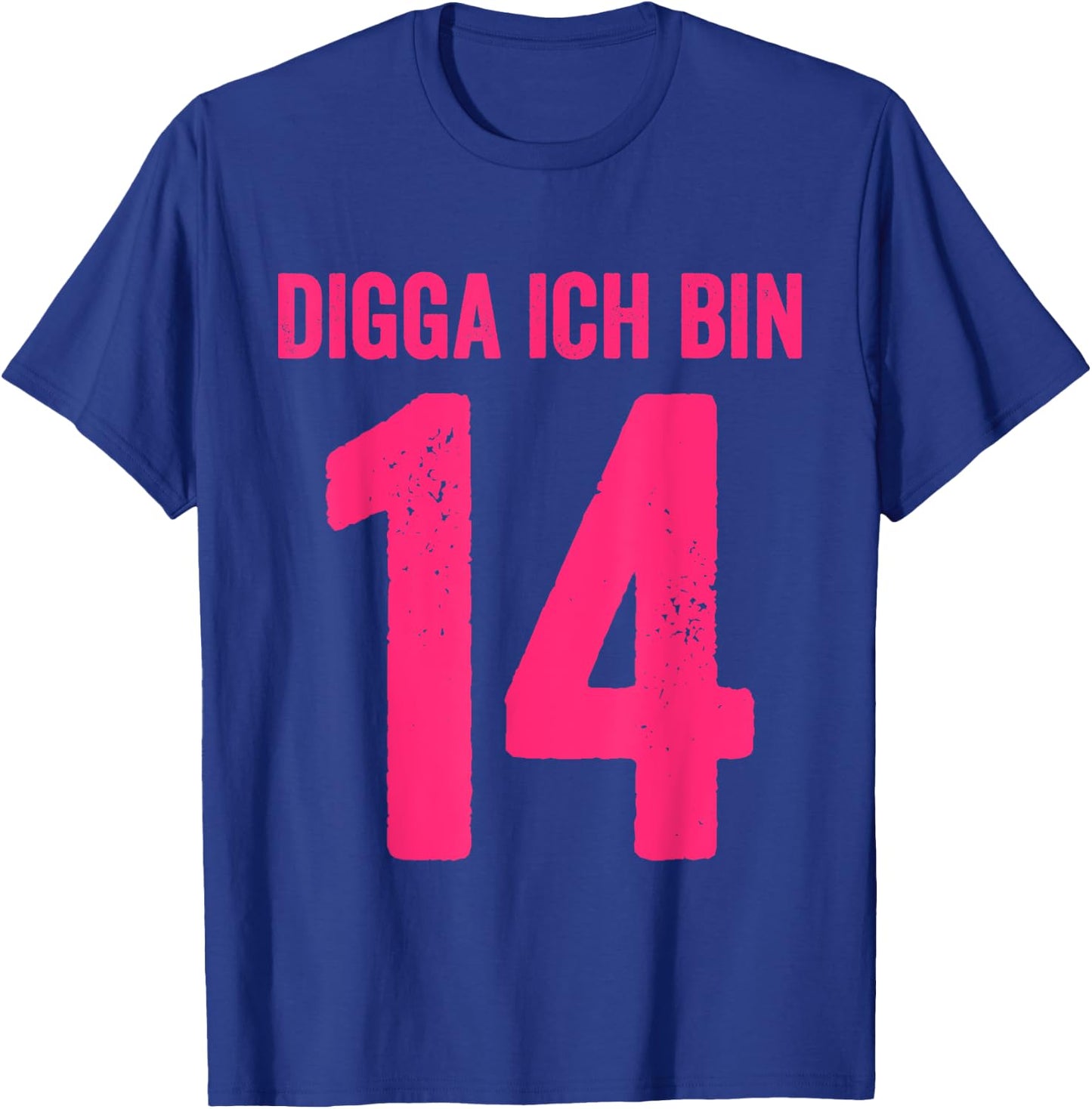 Digga I Am 14 Years Girl 14th Birthday Lady , black T-Shirt - T-Shirt | Royal