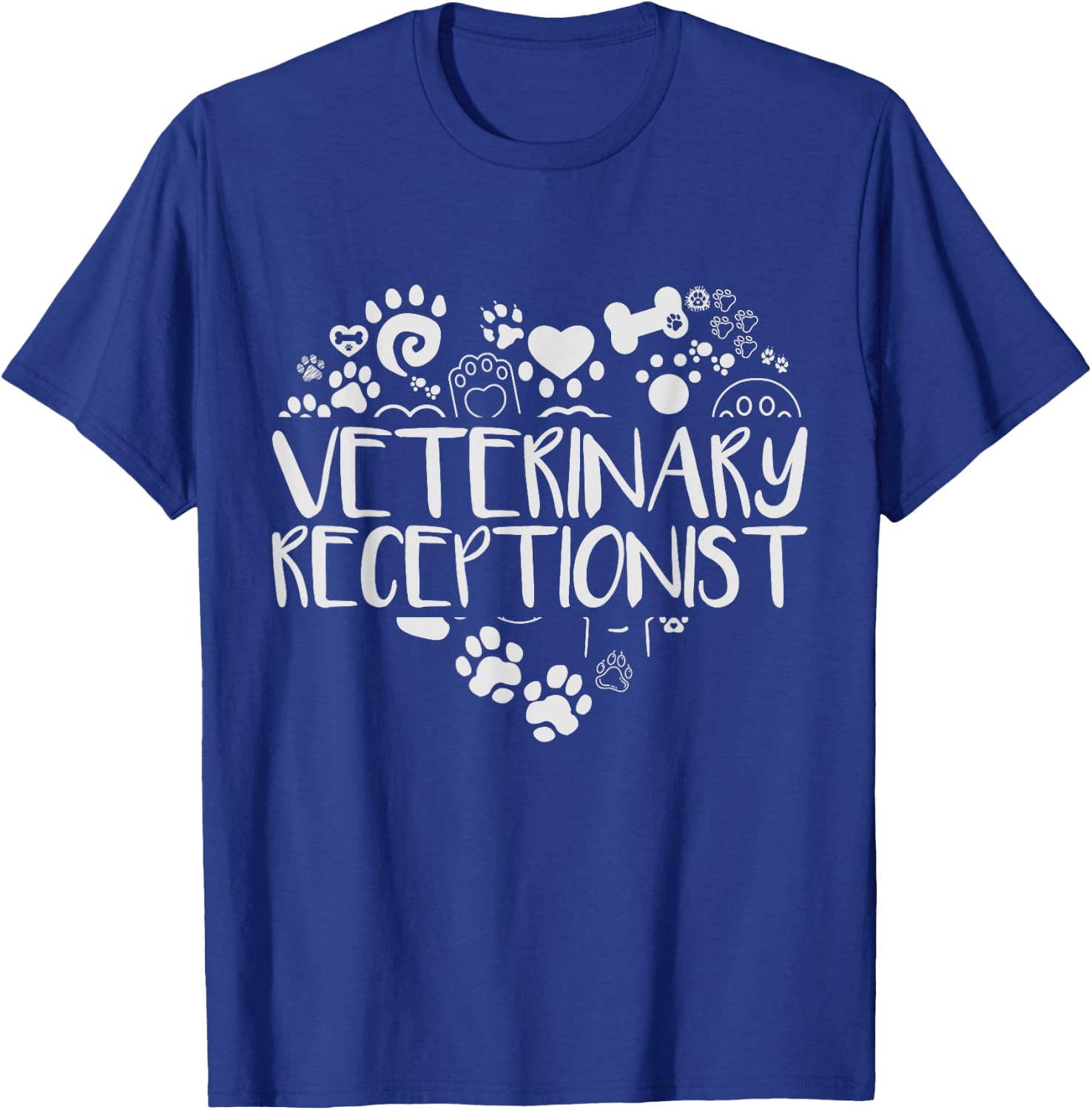 Veterinary Receptionist Veterinarian Vet Tech Assistant T-Shirt - T-Shirt | Royal