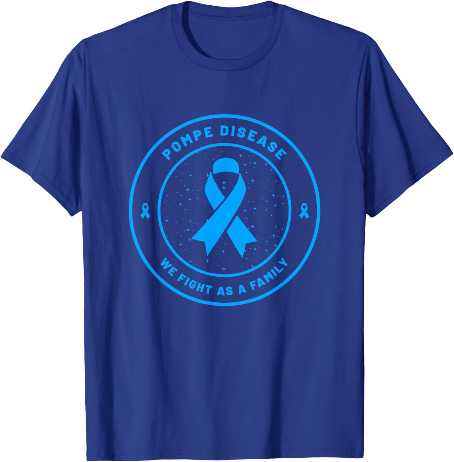 Pompe Disease Ribbon Awareness Family Support Gift T-Shirt - T-Shirt | Royal
