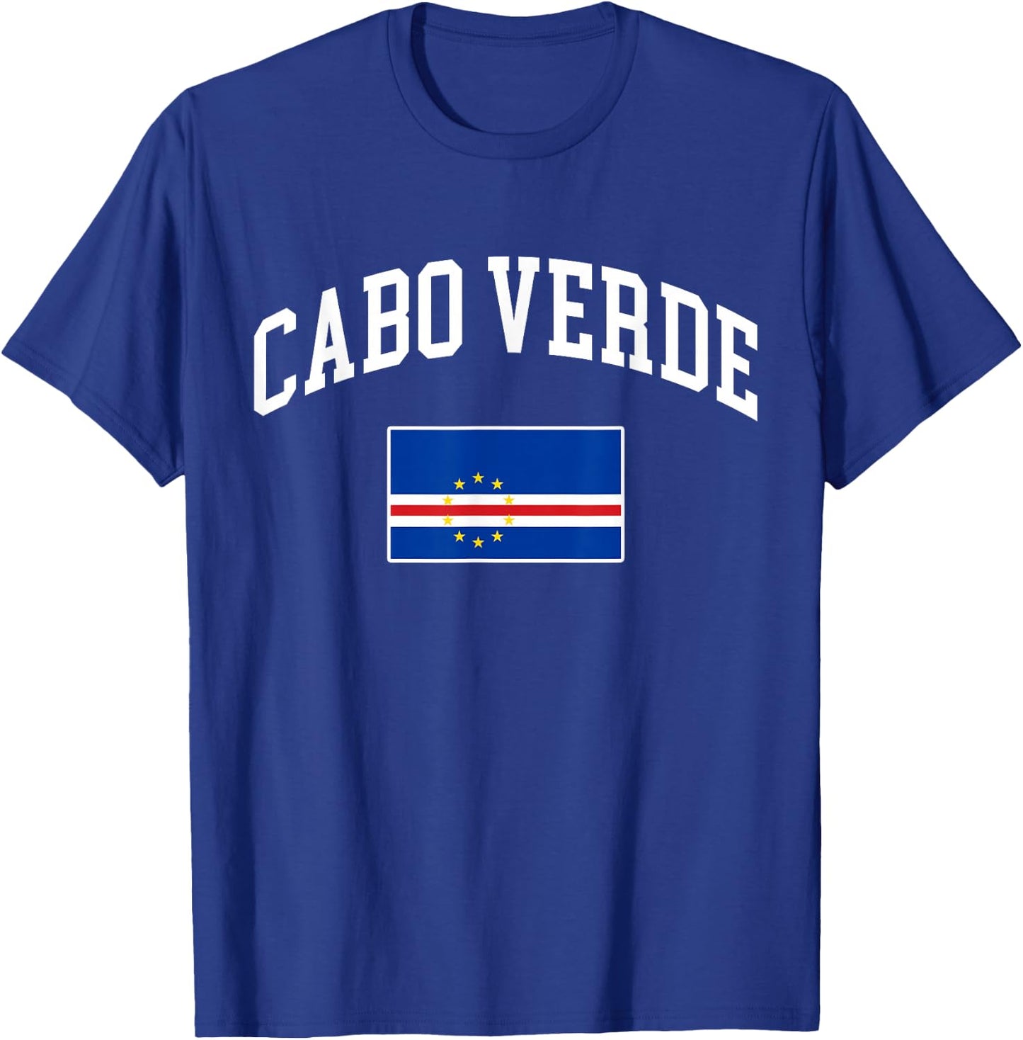 Cabo Verde Cabo Verdean Flag Retro Vintage Classic Graphic T-Shirt - T-Shirt | Royal
