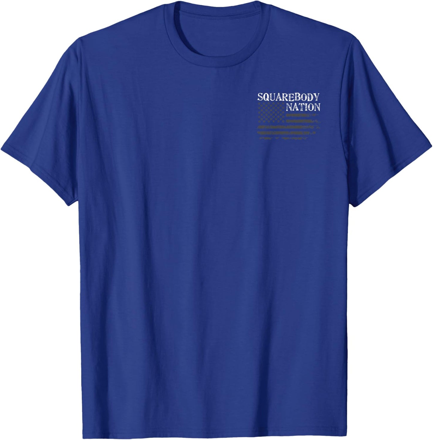 Classic Square Body C10 Truck American Flag T-Shirt - T-Shirt | Royal
