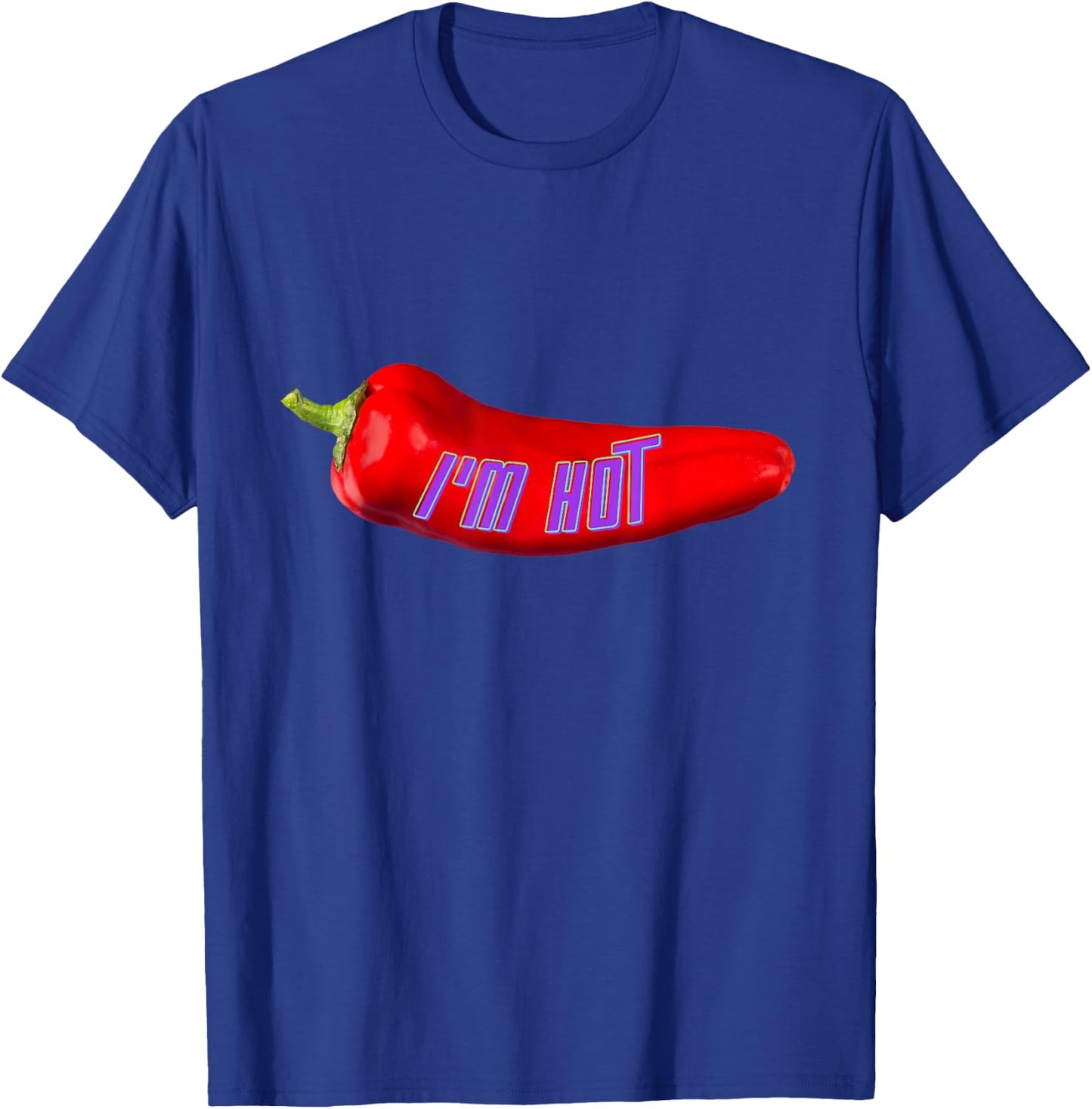 Funny I'm Hot Red Chilli Pepper For Mom Dad , Black, S T-Shirt - T-Shirt | Royal
