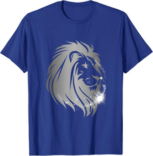 Silver Mane Lion Head T-Shirt - T-Shirt | Royal