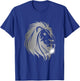 Silver Mane Lion Head T-Shirt - T-Shirt | Royal