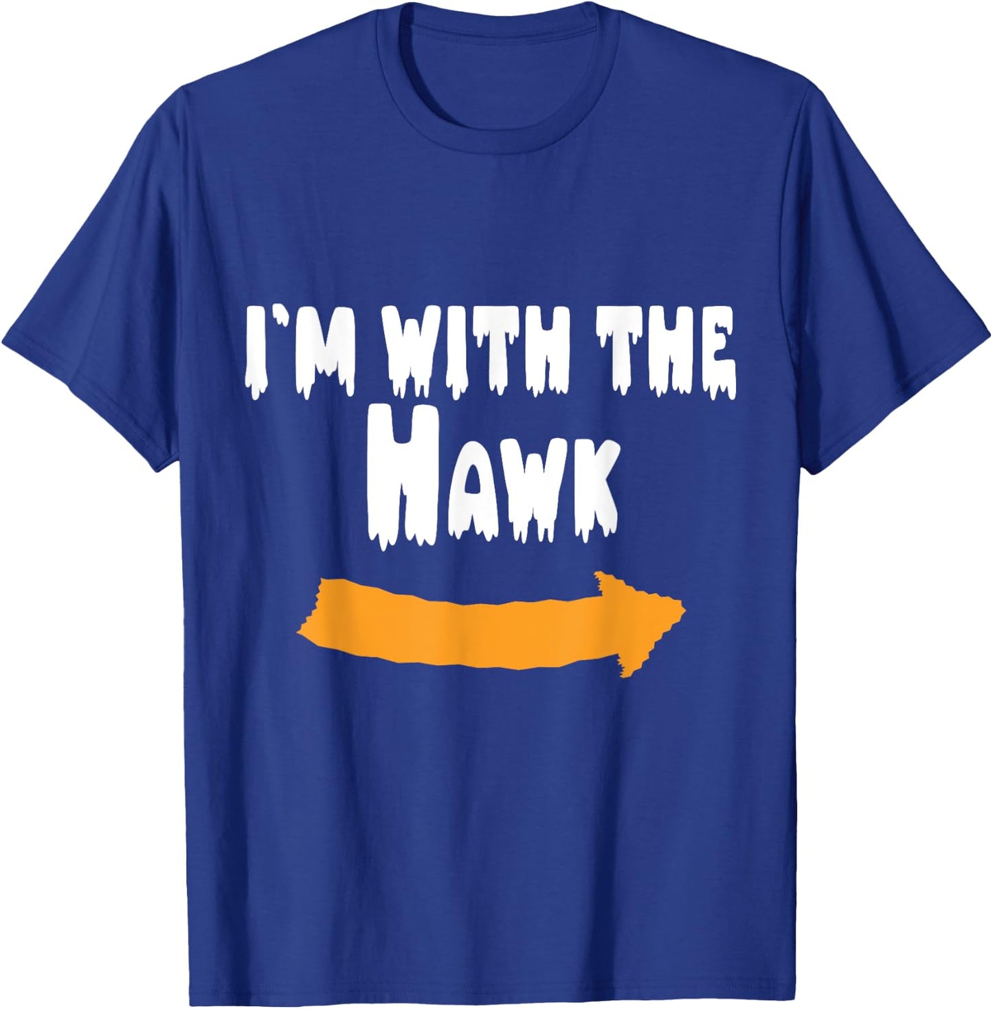 I'm with the Hawk Funny Lazy Halloween Costume T-Shirt - T-Shirt | Royal