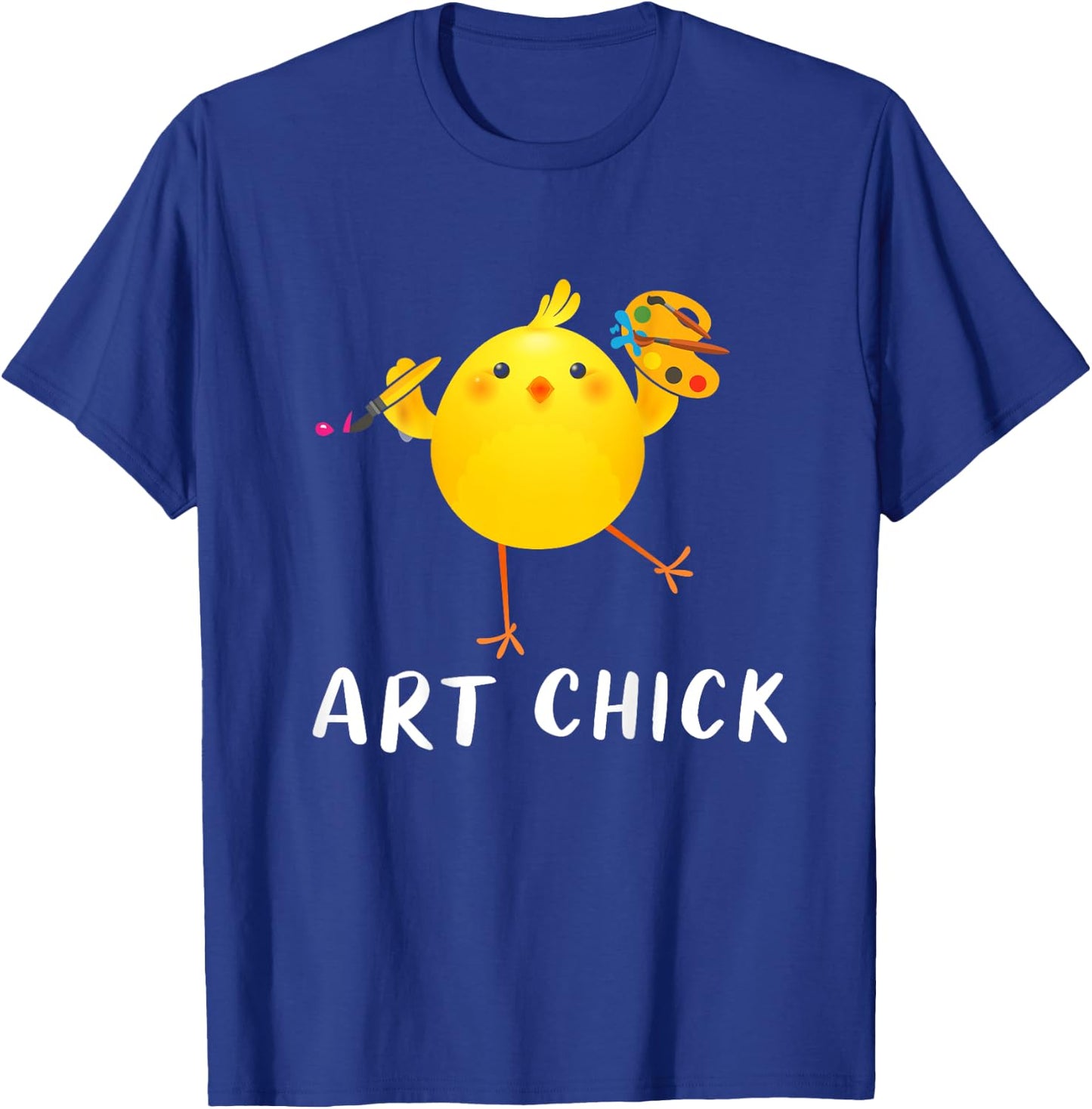 Backprint Art Chick art chicken T-Shirt - T-Shirt | Royal