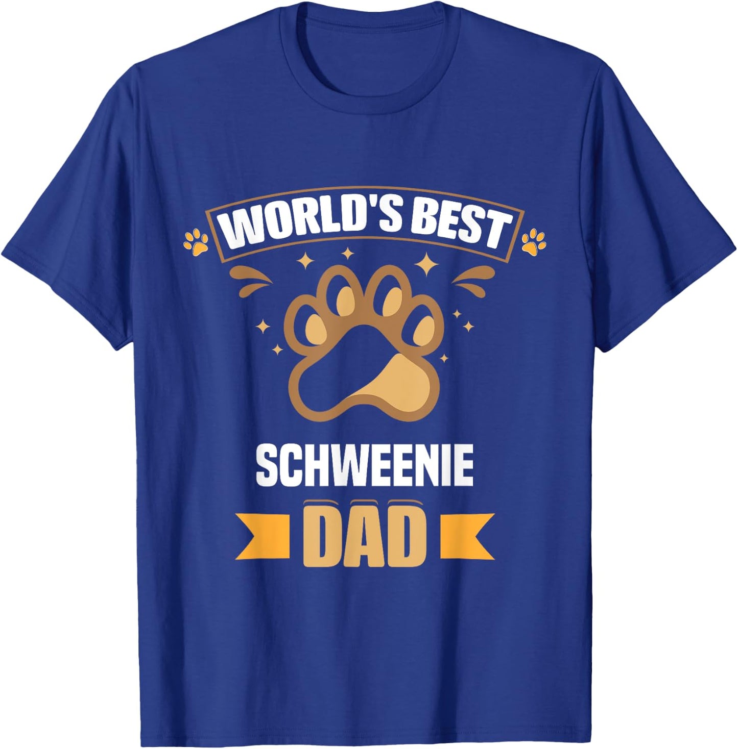 World's Best Schweenie Dad Mixed Breed Dog Owner T-Shirt - T-Shirt | Royal