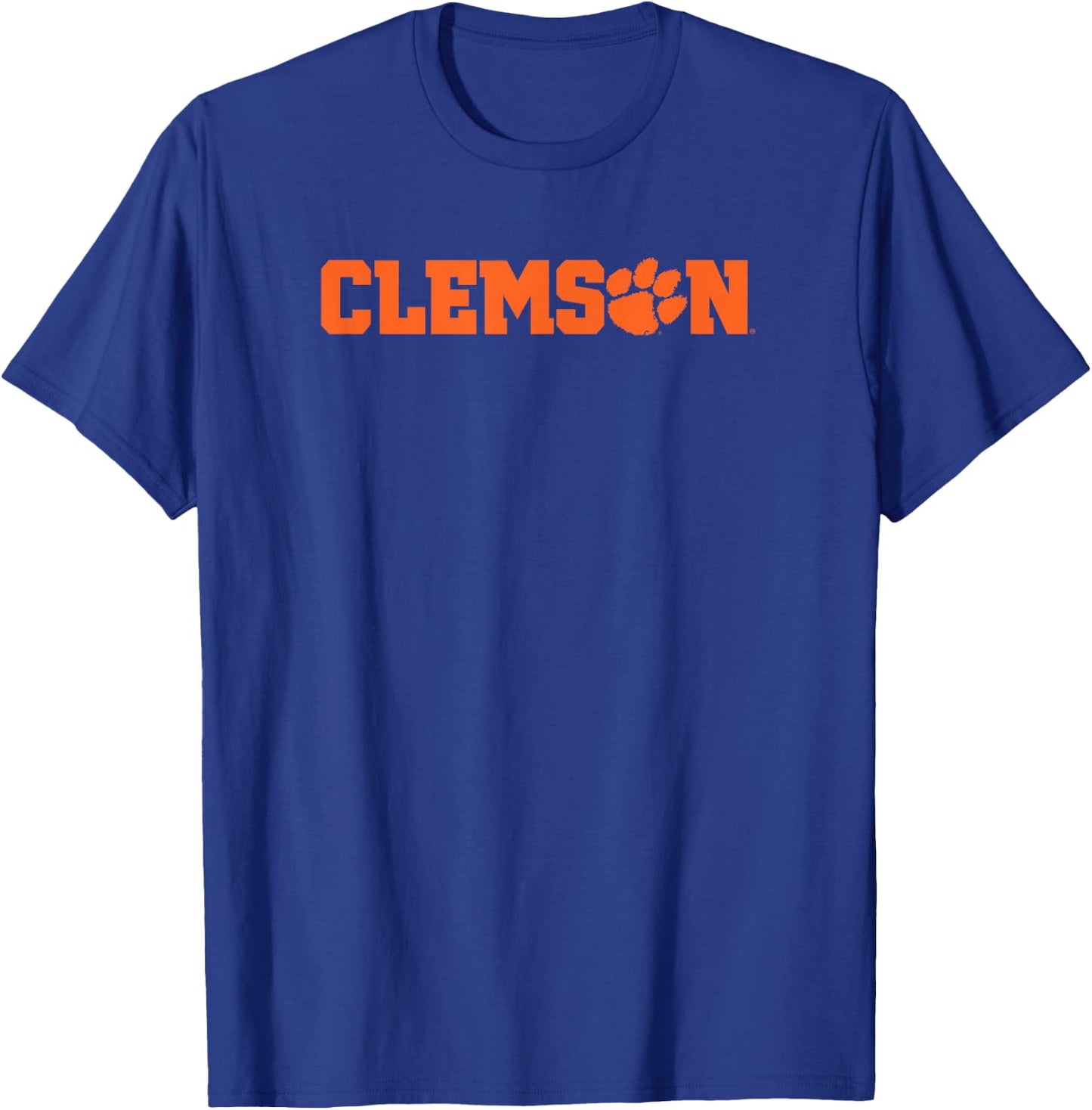 Elite Authentics -Adults Black Small Classic Fit Clemson Tigers Classic Paw Officially Licensed T-Shirt - T-Shirt | Royal