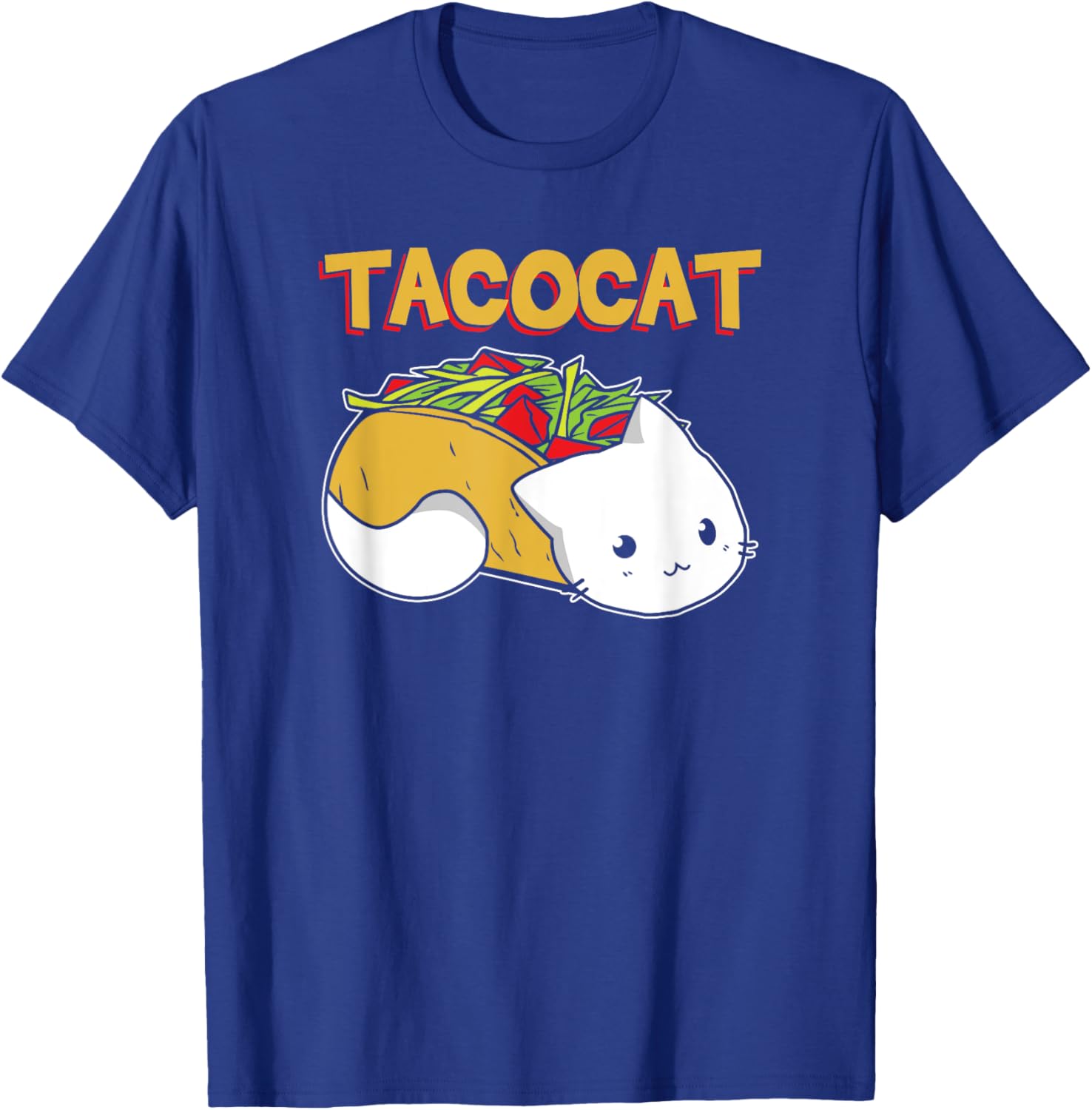 Tacocat Funny Palindrome T-Shirt - T-Shirt | Royal