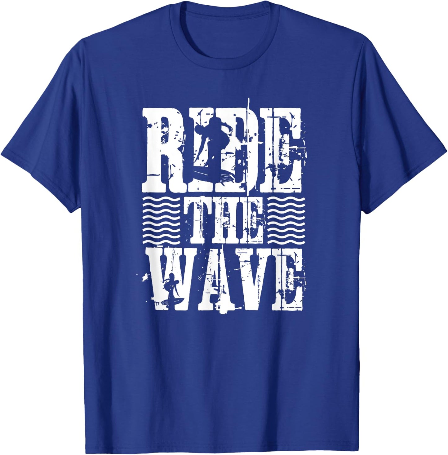 Ride The Wave - Funny Surfer T-Shirt - T-Shirt | Royal