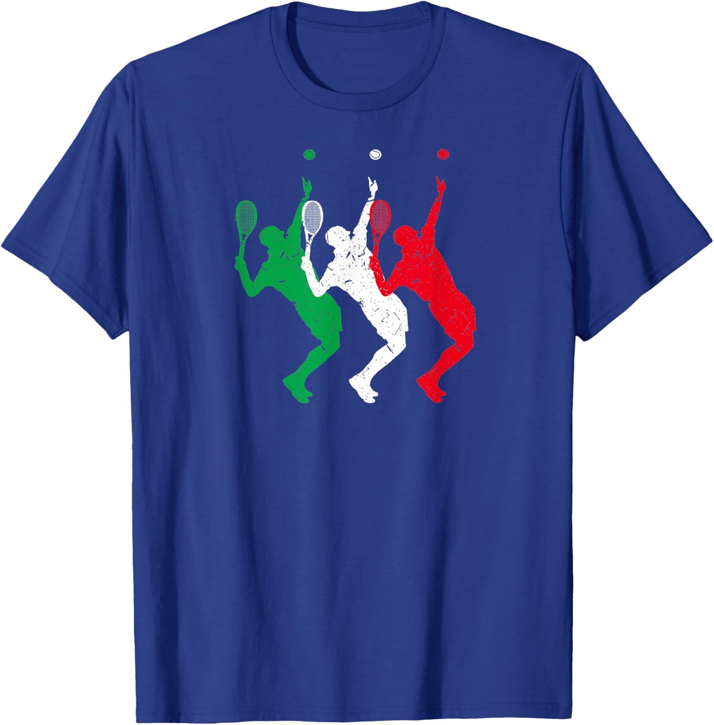 Tennis Player Italian Flag Italy Tennis T-Shirt - T-Shirt | Royal