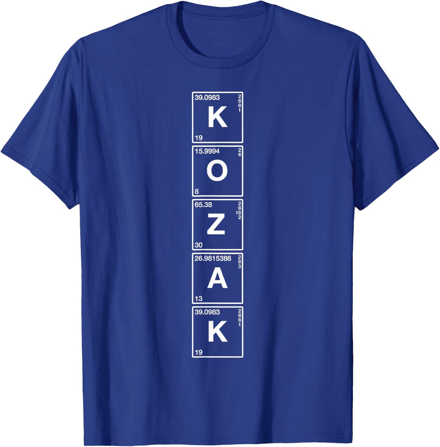 Kozak - Funny Ukrainian Patriot Vintage Ukraine Science T-Shirt - T-Shirt | Royal