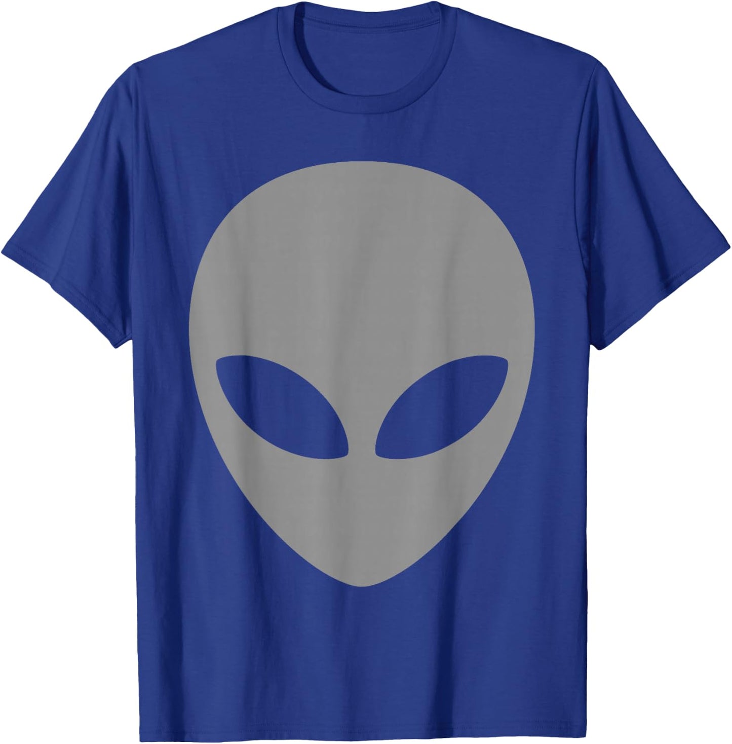 Grey Alien T Shirt Scary Grey Alien Head Shirt T-Shirt - T-Shirt | Royal