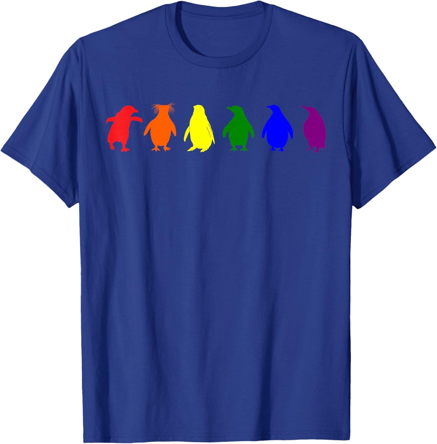 Gay Penguins LGBT Flag Pride Transgender Lesbian LGBT T-Shirt - T-Shirt | Royal