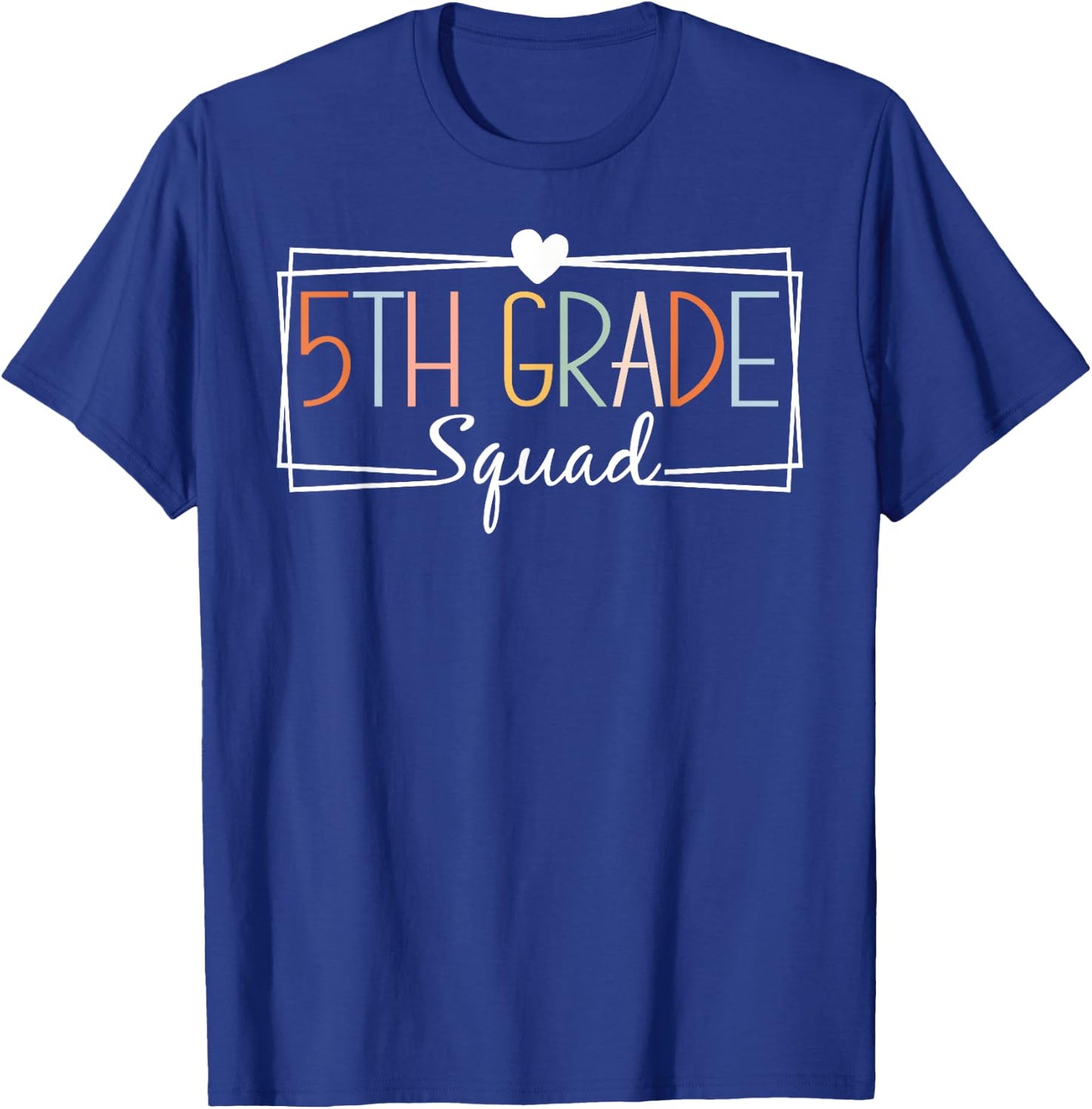 Fifth Grade Squad Teachers Kids 5th Grade Back to School T-Shirt - T-Shirt | Royal