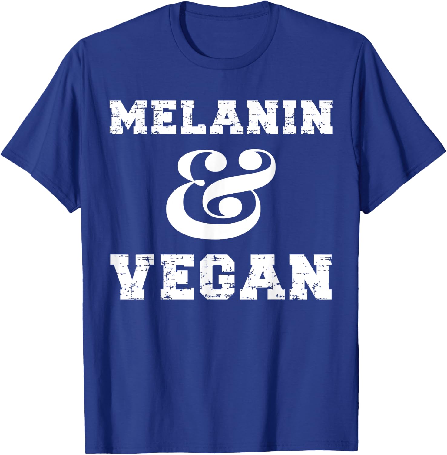 Melanin And Vegan Black African American Vegan Women T-Shirt - T-Shirt | Royal