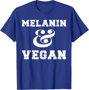Melanin And Vegan Black African American Vegan Women T-Shirt - T-Shirt | Royal