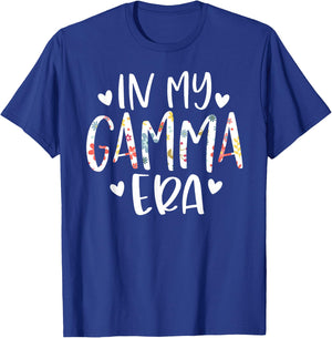 In My Gamma Era Flower Letter Floral Cute Gifts For Gamma T-Shirt - T-Shirt | Royal