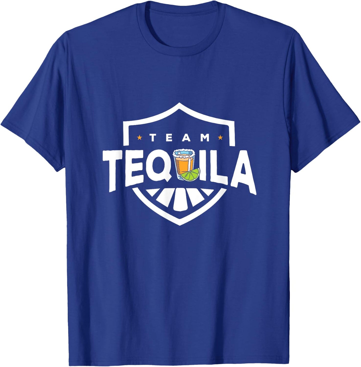 Funny Team Tequila With Green Lime Salt Group Costume T-Shirt - T-Shirt | Royal