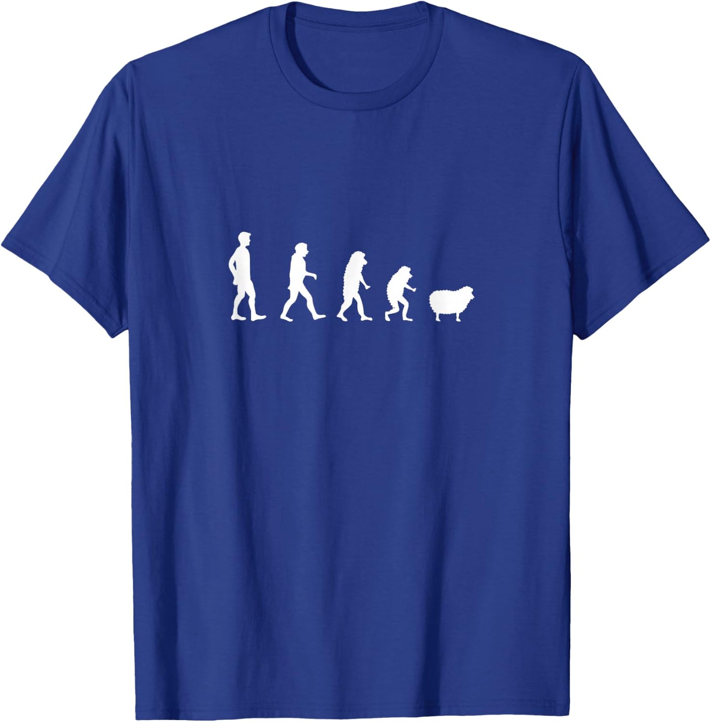 Conspiracy Theory Between Man and Sheep T-Shirt - T-Shirt | Royal