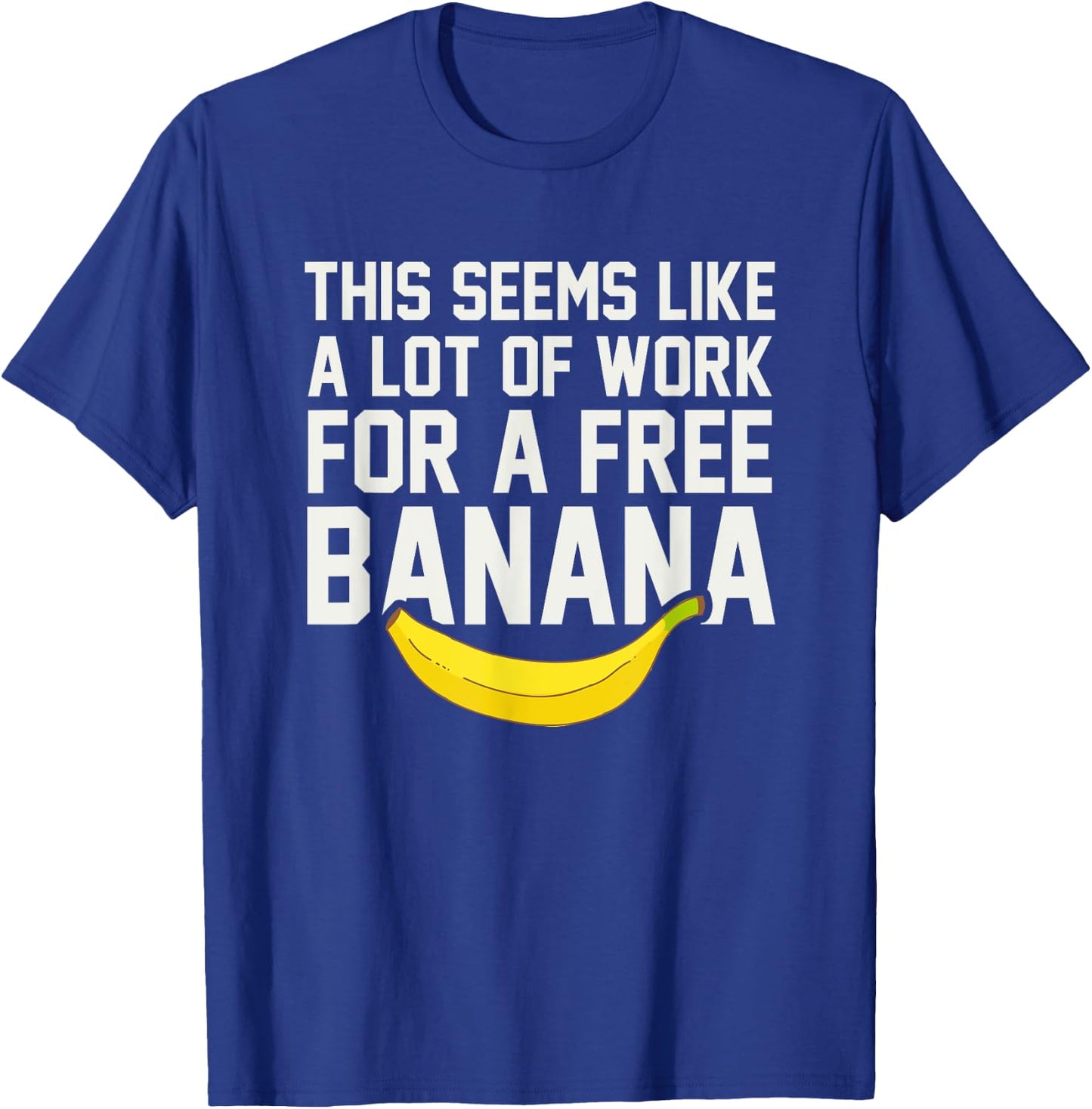 Funny Cross Country Running Shirts - XC Shirt Free Bananaa T-Shirt - T-Shirt | Royal