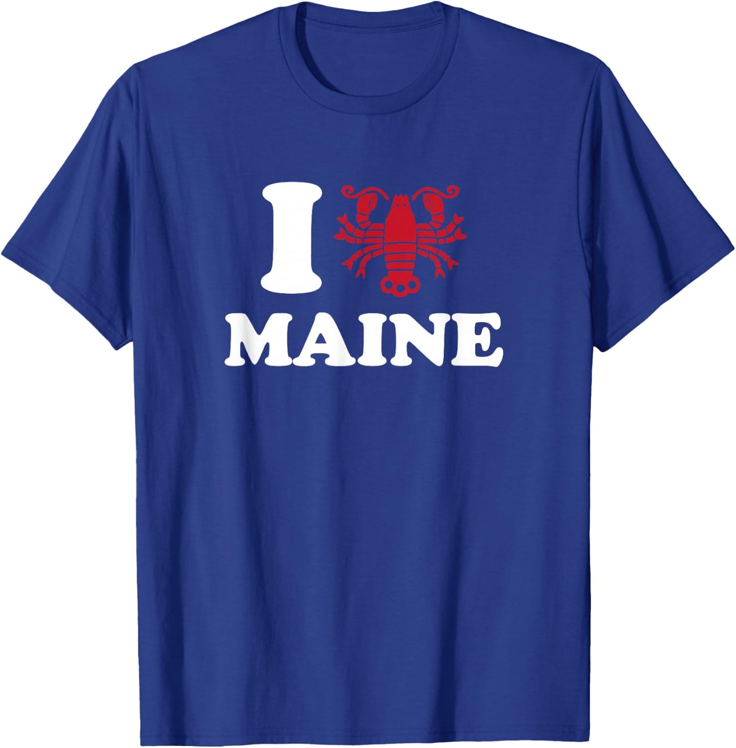 I Love Maine - I Lobster Maine - Heart Shape Lobster T-Shirt - T-Shirt | Royal