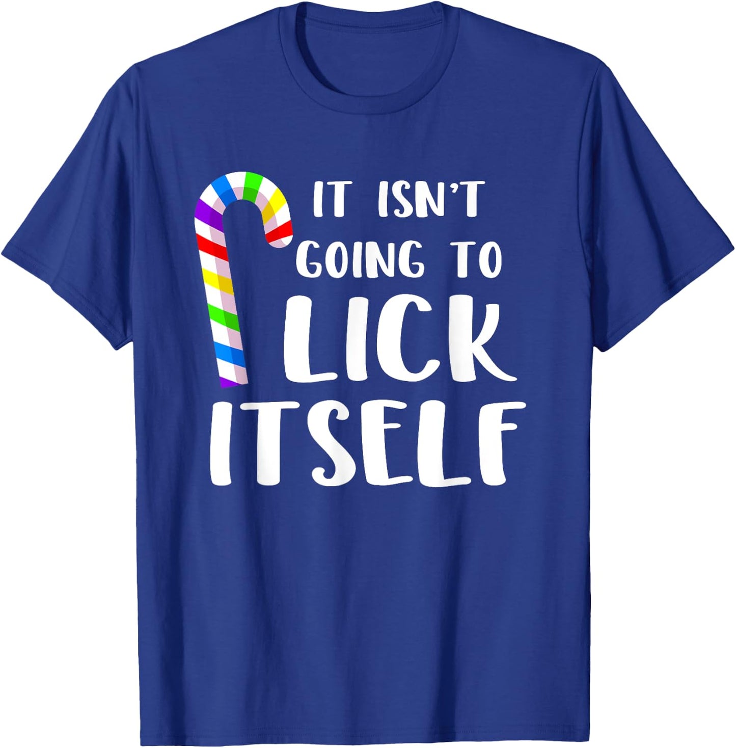 Funny Gay Pride Candy Cane Christmas Pajama T-Shirt - T-Shirt | Royal