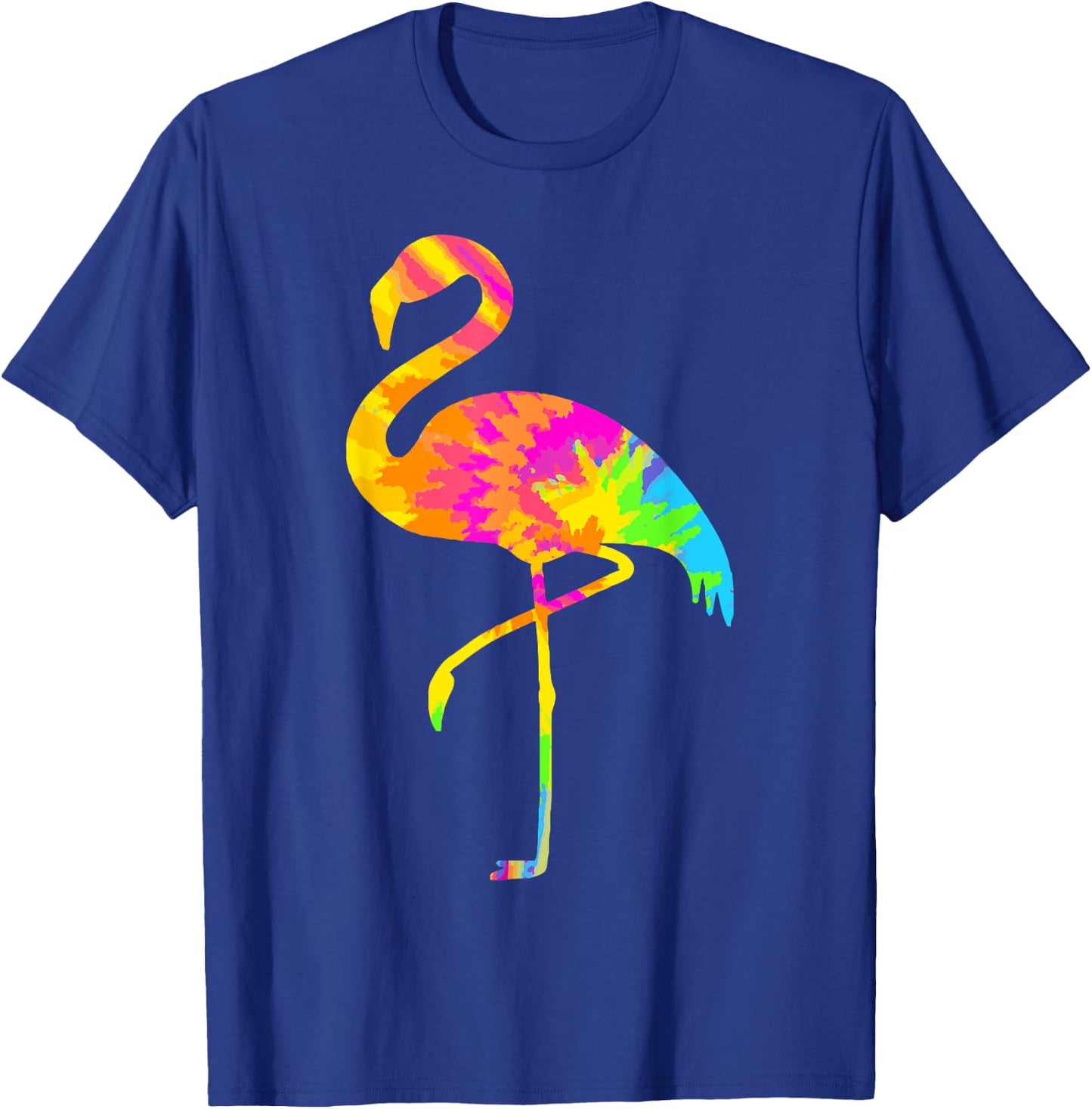 Flamingo Tie Dye Vintage Hippie Flamingo Lover T-Shirt - T-Shirt | Royal