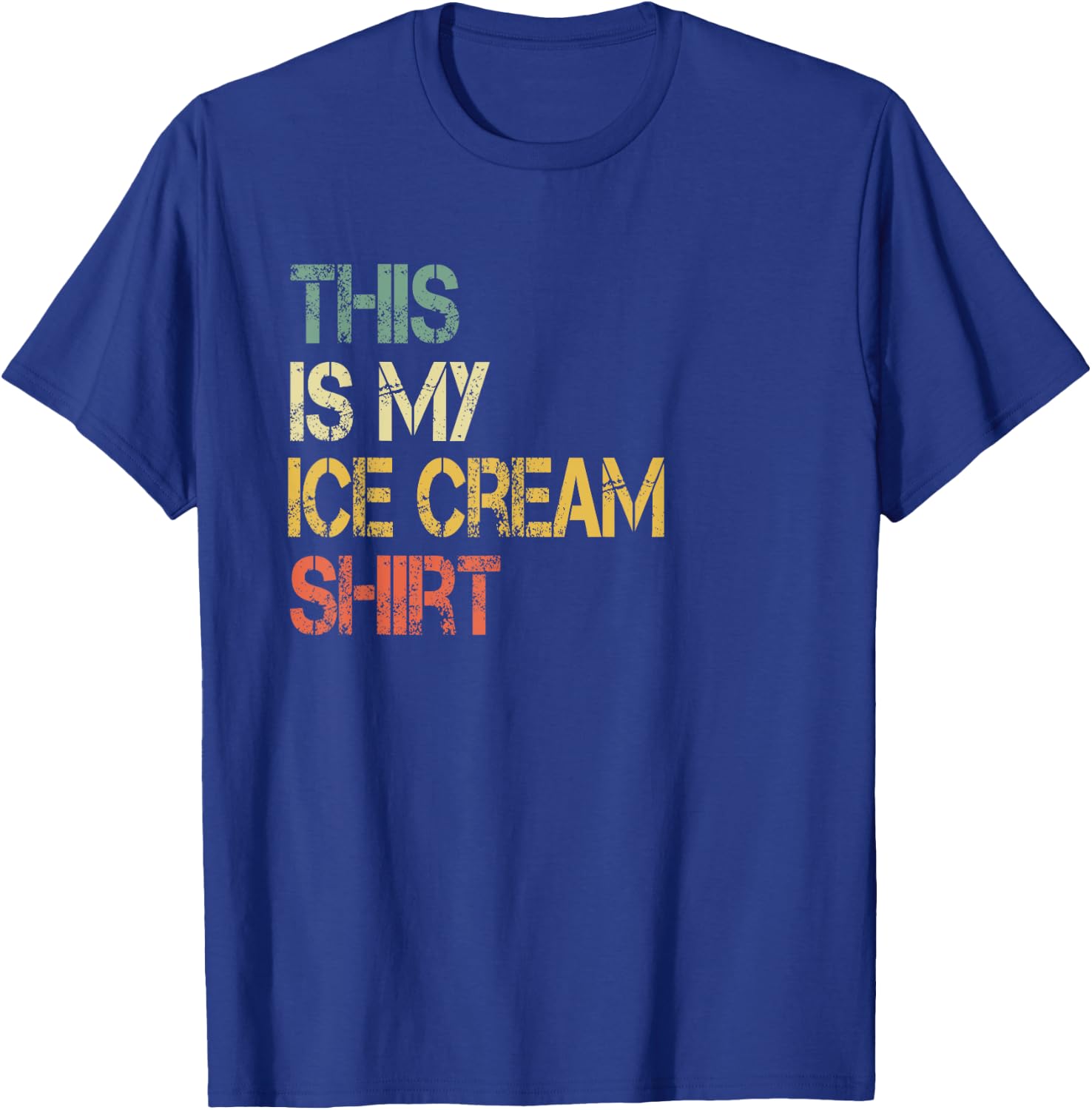 This is My Ice Cream Shirt Funny Birthday Party Cute Kids T-Shirt - T-Shirt | Royal