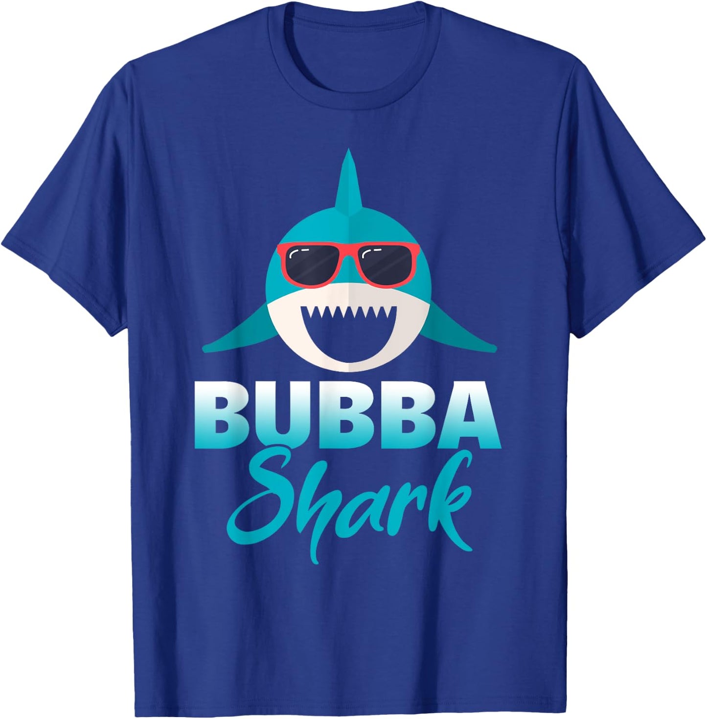 Bubba Shark Wearing Cool Sunglasses Grandpa T-Shirt - T-Shirt | Royal