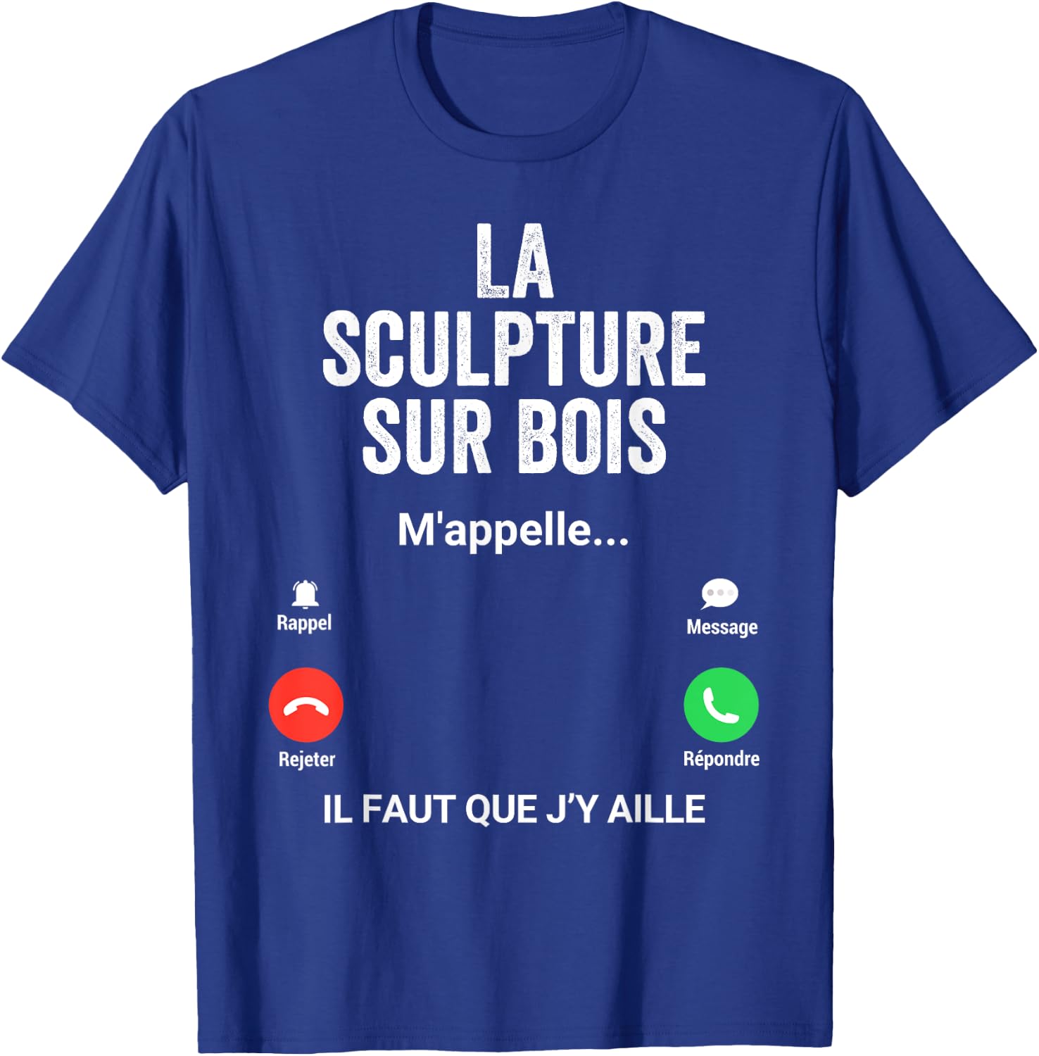 Wood Carving Me Calls Humor Wood Sculptor , Black, S T-Shirt - T-Shirt | Royal