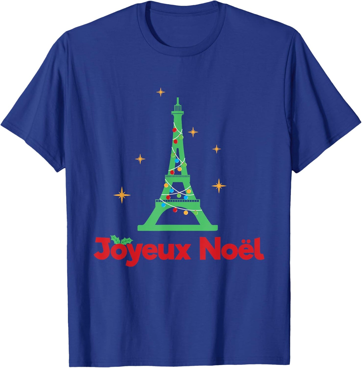 French Merry Christmas - Joyeux Noel T-Shirt - T-Shirt | Royal